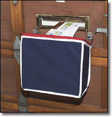Wood Garage Door Mounted Mailbag